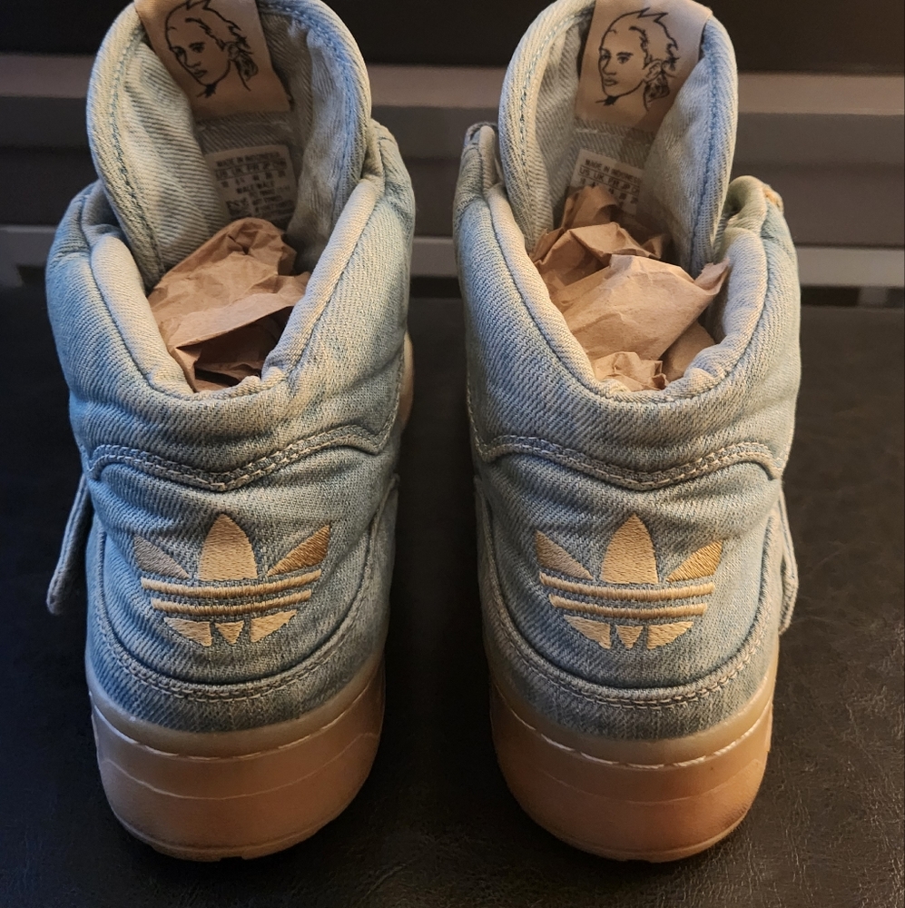 Jeremy Scott X Adidas Denim Wings Sneakers - Picture 5 of 11